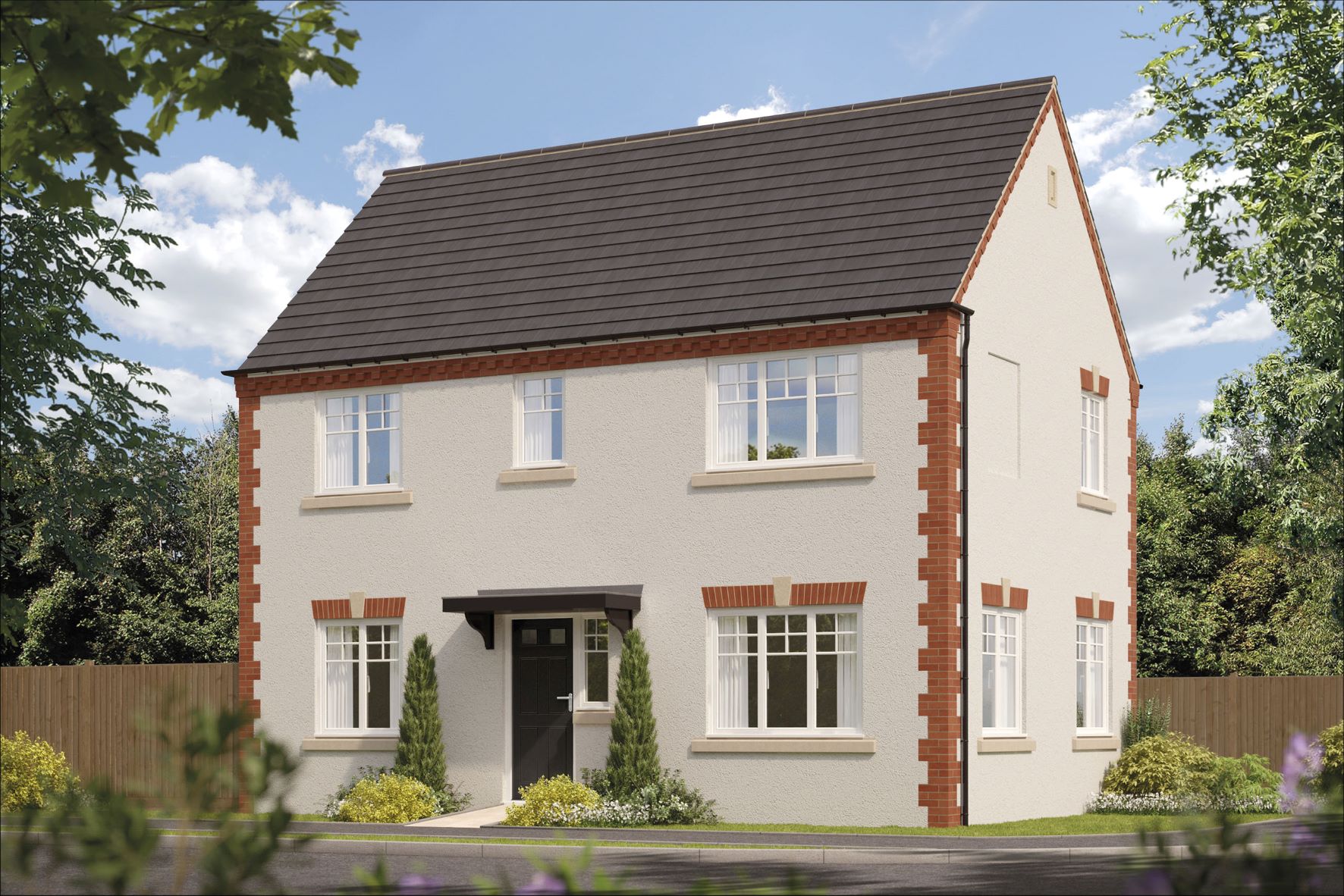 Bellway development Hatton show homes opening image.
