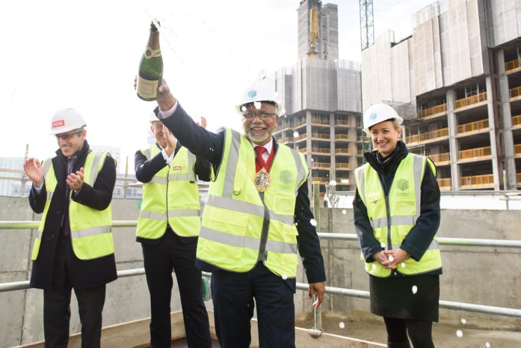 CROYDON’S CRESCENT GARDENS CELEBRATES TOPPING OUT MILESTONE