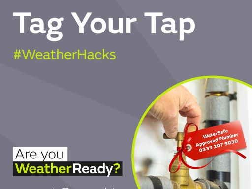 watersafe hack 3 Tag your tap to prevent a water emergency this winter