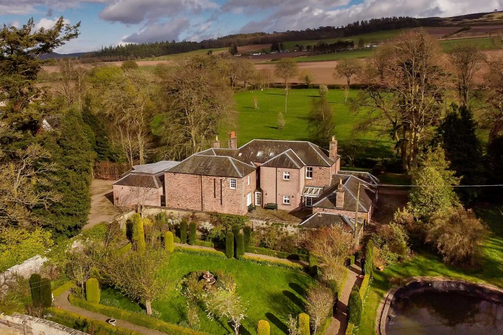 Keillor House ~ aerial view