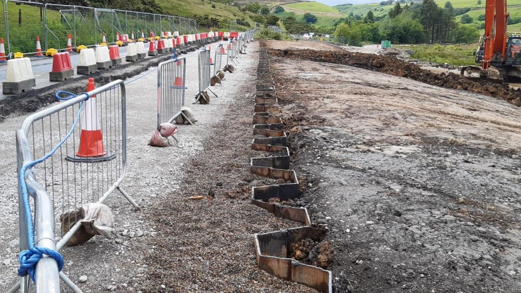 Kex Gill sheet piling