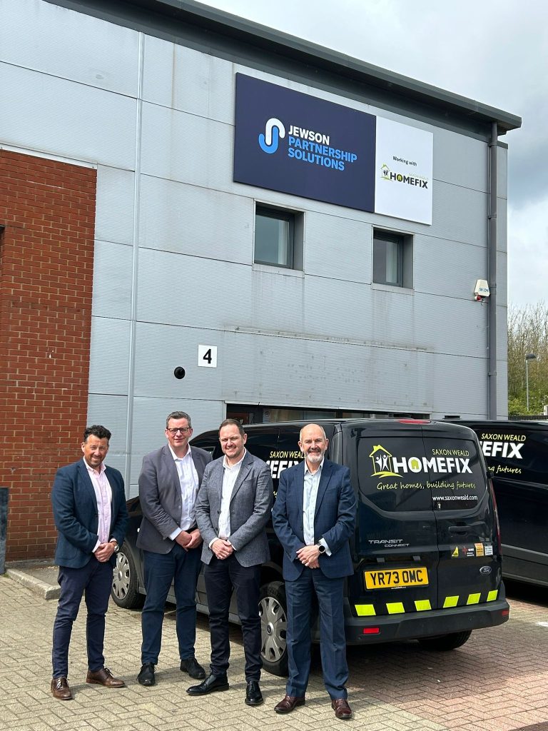 L R Jamie Griffin Regional Partnership Director, JPS Stephen Humphreys Assistant Director HomeFix Saxon Weald Scott Cooper, Managing Dire (1)